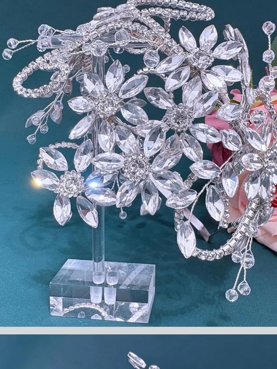 Silver RhinestoneHeadband  Headpiece main image 5